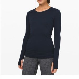 EUC lululemon swiftly true navy size 8